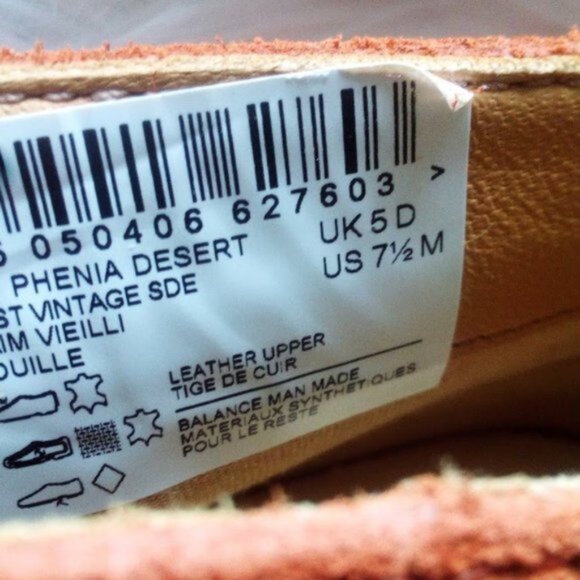 Clarks Original Phenia Desert Rust Vintage Suede Lace Up Ankle Boots WMN US 7.5M - Picture 17 of 17